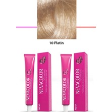 Aesco 2 Li Set Premium 10 Platin - Kalıcı Krem Saç Boyası 2 x 50 G Tüp