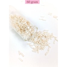 Aesco Uzun Boru Kesme Boncuk Çap 2mm Uzunluk 10 mm - 60 Gram - Açık Krem - BNC298