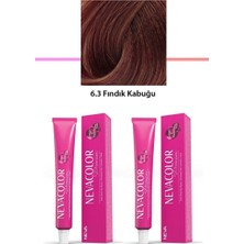 Aesco 2 Li Set Premium 6.3 Fındık Kabuğu - Kalıcı Krem Saç Boyası 2 x 50 G Tüp