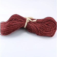 Aesco Bordo Renk Çile Kağıt Ip Çanta Ipi Supla Ipi  No:62 - (550-600 Gr)