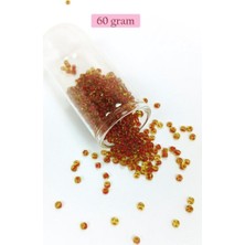 Aesco Dökme Cam Kum Boncuk (8/0) 3 mm - 60 Gram - Şeffaf Açık Kahve - BNC189