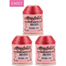 Aesco 3 Adet Altınbaşak Oya ve Dantel Ipi 20 gr - Royaleks - No: 145