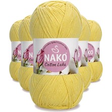 Aesco 5 Adet Cotton Lüks Yelek Tunik Kazak Bluz Hırka Ipi Yünü Açık Sarı 97554