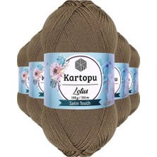 Aesco 5 Adet Lotus Bikini Büstiyer Bluz Örgü Ipi  K833 Vizon