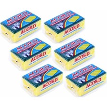 Aesco 6 Adet Jumbo Boy Endüstriyel Çok Amaçlı Bulaşık Süngeri  13X8X4 cm