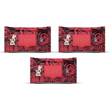 Aesco 3 Paket Red Rose Islak Havlu Mendil 90 Adet Kapaklı Gül Kokulu