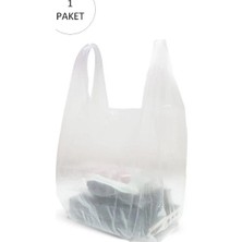 Aesco Şeffaf Atlet Poşet Büyük Boy 30X56 cm 1 Paket Takriben 150 Adet