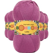 5 Adet Lüks Patik Ipi Yünü Mor 98402 - Bonbon Mudanis