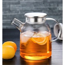 Aesco Çelik Kapaklı Borosilikat Cam Demlik 1500ML ROYALEKS-CM-2003