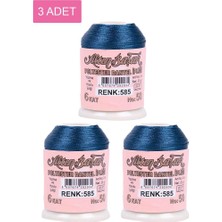 Aesco 3 Adet Altınbaşak Oya ve Dantel Ipi 20 gr - Royaleks - No: 585