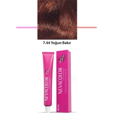 Aesco Premium 7.44 Yoğun Bakır - Kalıcı Krem Saç Boyası 50 G Tüp