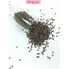 Aesco Dökme Cam Kum Boncuk (11/0) 2 mm - 60 Gram -  Üç Renkli - BNC067