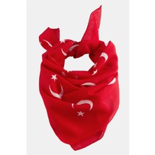 Aesco Ay Yıldız Desenli Bandana 50*50