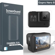 Gor Gopro Hero 8 2in1 Darbe Emici Ekran Koruyucu 2 SET-(5775) - HPSBYI1328-5501