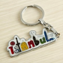 Aesco Istanbul Yazılı Metal Anahtarlık
