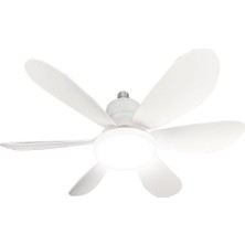 TKÇ Feny FN-F80 Zefira Beyaz 3 Kademeli Hız 30W 52CM Pervane Çapı 3 Renk Işık Ultra Sessiz Tavan V