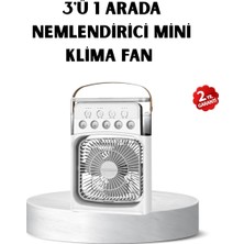 Aesco Mey Ithalat® USB Bağlantılı Taşınabilir Mini Klima Fan 500ML Su Hazneli ve Sessiz Çalışma