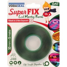 Aesco Mey Ithalat® Vodaseal Süperfix Çift Taraflı LED Montaj Bandı 10 mm 5 Metre