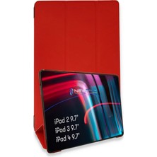 Aesco Mey Ithalat®   iPad 4 9.7 Kılıf Tablet Smart Kılıf - Kırmızı