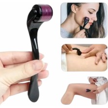 Aesco Mey Ithalat® Titanyum Uçlu Derma Roller 540 Iğneli 1 mm Gözenek Azaltıcı Akne Izlerine Uygun