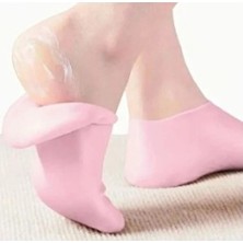 Aesco Mey Ithalat® Küçük Boy Silikon Nemlendirici Ayak Bakım Çorabı Pembe