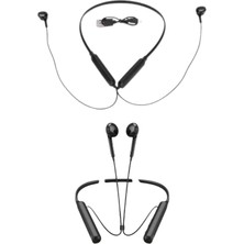 Aesco Mey Ithalat® Boyun Bantlı Kablolu Yüksek Ses Kaliteli Bluetooth Kulaklık Uzun Pil Ömrü 100 Saat Sarj