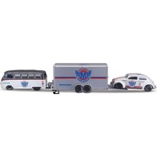 Aesco Mey Ithalat®  1/64 Design Seri Yarış Takımı Römork ve Araç Set