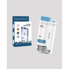 Aesco Mey Ithalat® LED Aydınlatmalı 80–200 Kat Büyütmeli Cep Mikroskop