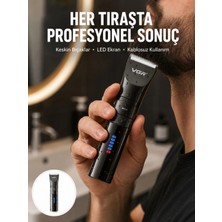 Aesco Mey Ithalat® Şarjlı Saç Kesme Makinesi – 4 Taraklı, 2 Kademeli Güç Ayarı, Uzun Pil Ömrü Yeni Nesil