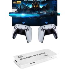 Aesco Mey Ithalat® 3D 4K Hd 2.4g Game Stick 4K Ultra Hd Oyun Konsolu Çift Kollu
