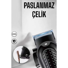 Aesco Mey Ithalat® Suya Dayanıklı Tıraş Makinesi Keskin Bıçaklı Dijital Göstergeli Şarjlı