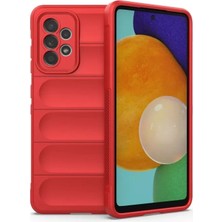 Aesco Mey Ithalat®  Samsung Galaxy A52 Kılıf Optimum Silikon - Kırmızı