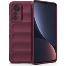 Aesco Mey Ithalat®   Mi 12 Lite Kılıf Optimum Silikon - Bordo