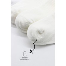 Aesco Mey Ithalat® 6'lı Basic Penye Soket Çorap 10101 Ekru