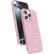 Aesco Mey Ithalat®   iPhone 16 Pro Max Regal Magsafe Standlı Kapak - Açık Pembe