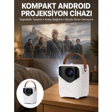 Aksiyon Global Projeksiyon Ev Sineması Bluetooth 4K Hd Kaliteli Görüntü Kumandalı Yeni Nesil - Lisinya