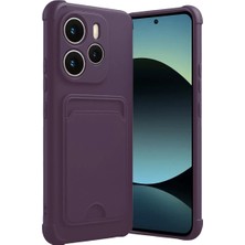 Aesco Mey Ithalat®   Redmi Note 14 4g Kelvin Kartvizitli Silikon - Derin Mor