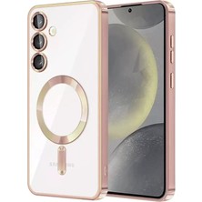 Aesco Mey Ithalat®  Samsung Galaxy S24 Kılıf Kross Magneticsafe Kapak - Rose