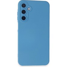 Aesco Mey Ithalat®  Samsung Galaxy A25 5g Kılıf Nano Içi Kadife Silikon - Mavi