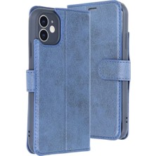 Aesco Mey Ithalat®   iPhone 11 Kılıf Trend S Plus Kapaklı Kılıf - Lacivert