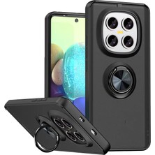 Aesco Mey Ithalat®   Redmi Note 15 Pro 5g Montreal Yüzüklü Silikon Kapak - Siyah
