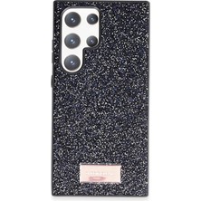 Aesco Mey Ithalat®  Samsung Galaxy S24 Ultra Bright Simli Kapak - Siyah