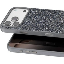 Aesco Mey Ithalat®   iPhone 17 Pro Bright Simli Kapak - Gümüş