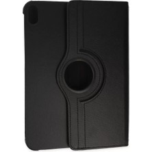 Aesco Mey Ithalat®   iPad 2022 10.9 (10.nesil) Kılıf 360 Tablet Deri Kılıf - Siyah