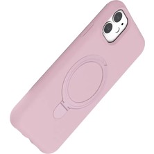Aesco Mey Ithalat®   iPhone 11 Regal Magsafe Standlı Kapak - Açık Pembe