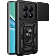 Aesco Mey Ithalat®   Redmi Note 15 4g Pars Lens Yüzüklü Silikon - Siyah