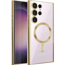 Aesco Mey Ithalat®  Samsung Galaxy S25 Ultra Kılıf Kross Magneticsafe Kapak - Gold