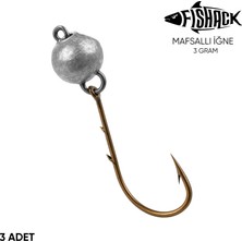 Asyaink Mafsallı Jighead - Hareketli Kurşunlu Iğne - Fishack - 3 Gram - 3'lü Paket