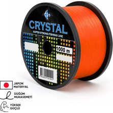 Asyaink 1000 mt Bobin Misina - Crystal - Turuncu - Ekstra Güçlü - 0,25 mm