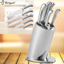 Asyaink Mutfak Bıçak Seti - 6'lı - Nora - Inox - Penguen (PNG-1800)